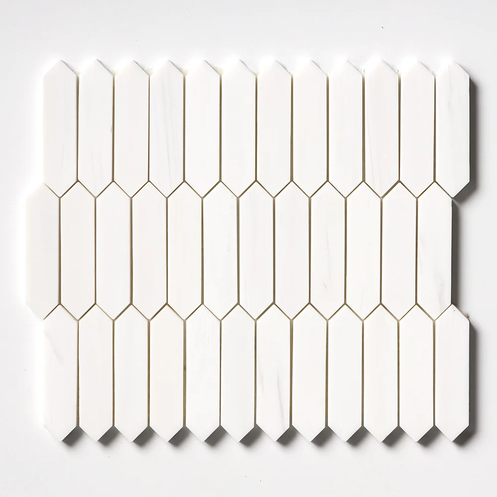 SNOW WHITE PICKET MINI Marmuro natūralus Marmuras