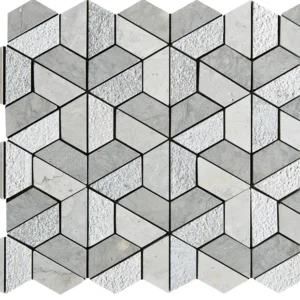 BRITANIA HEXAGON 3D Kalkakmenio — Mozaikų vonios