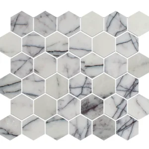 LILAC HEXAGON Marmuro — Mozaikų vonios