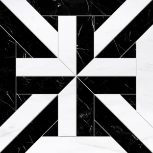 NERO MARQUINA RUBICON Marmuro — Mozaikų vonios