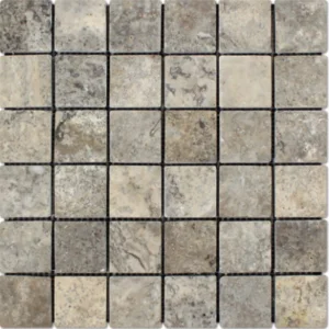 SILVER Travertino matinė pildyta — Mozaikų vonios