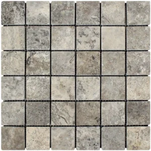 SILVER Travertino sendinta — Mozaikų vonios