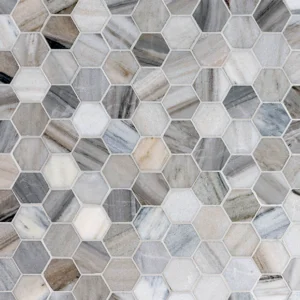 SKYLINE HEXAGON Marmuro — Mozaikų vonios