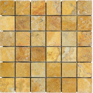 YELLOW Travertino sendinta — Mozaikų vonios