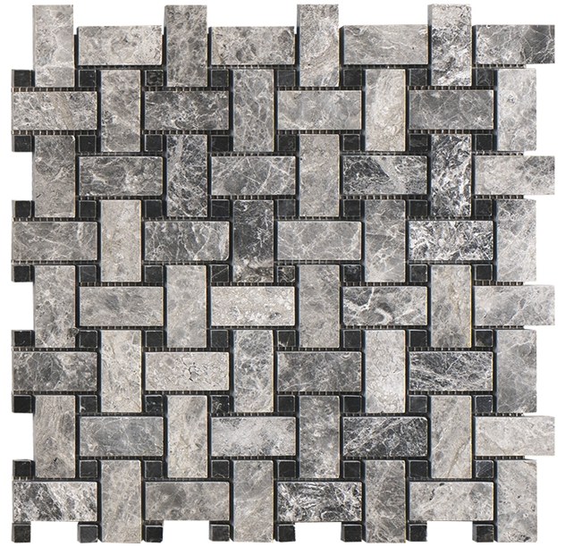 Marmuro tundra dark mozaika basket weave