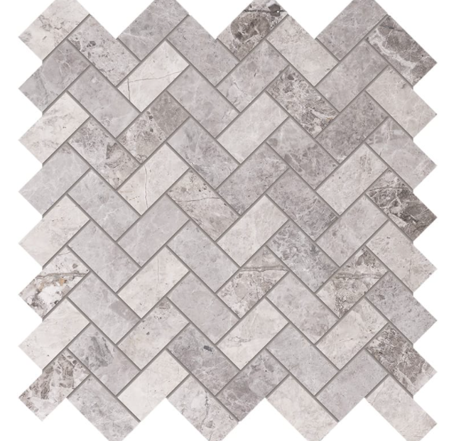 Marmuro tundra light mozaika herringbone