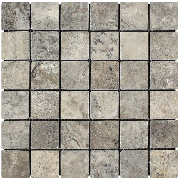 Travertino silver sendinta mozaika