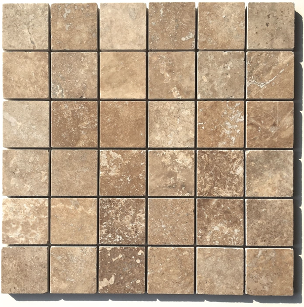Travertino walnut noce matine pildyta mozaika